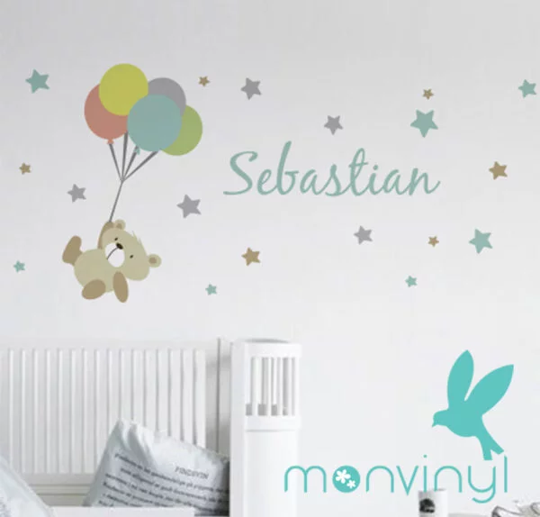Oso Globos Estrellas